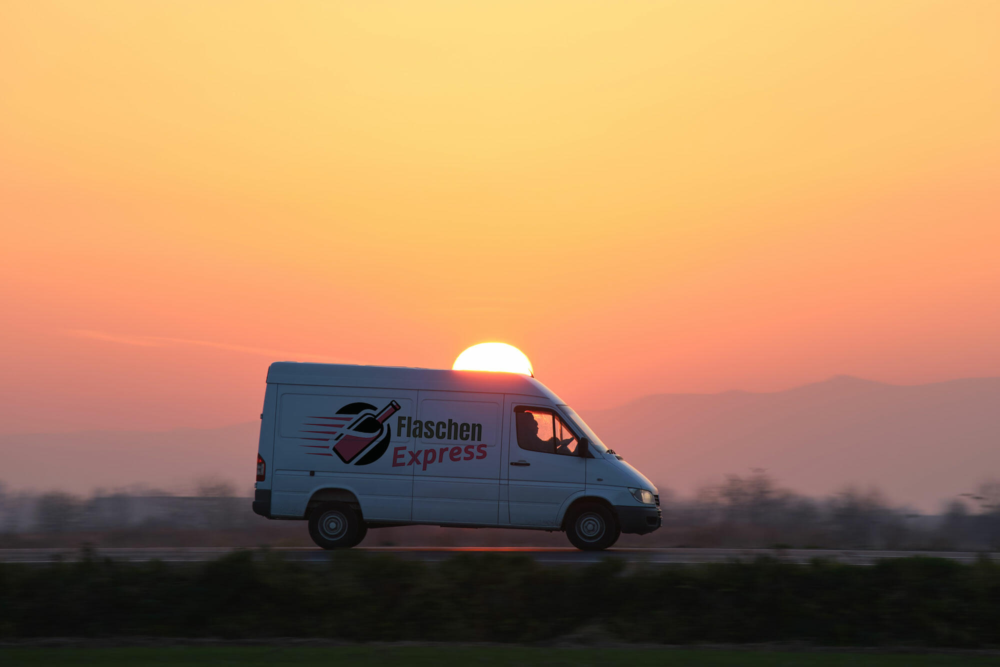 Flaschenexpress Lieferwagen