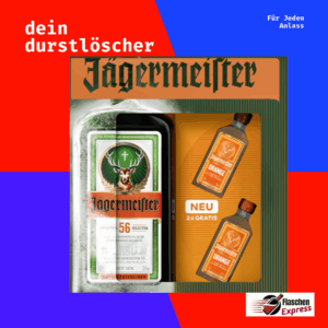 Jägermeister 0,7l + 2 Jägermeister Orange MINIS GRATIS